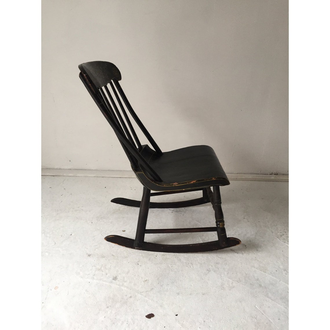 Antique Country Stencil Back Childs Rocking Chair , 150 Miles From Our