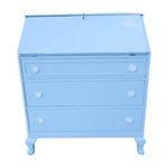 Sale Org 395 00 Cottage Style Writing Desk Newly Painted Sea Etsy