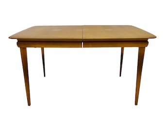 Midcentury Modern Heywood Wakefield Wheat Dining Table, 150 Miles From Our zip code (06426) To yours Free delivery !!!