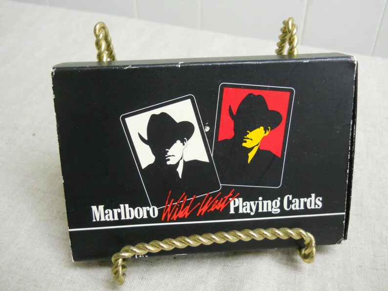 Marlboro Wild West Playing Cards Set Of 2 Decks Philip Morris Etsy