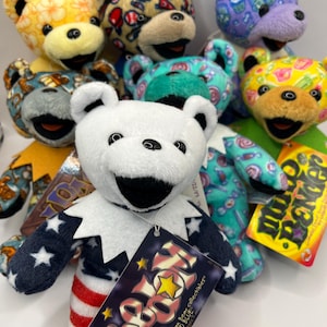 Eighth Edition Grateful Dead Plush Bears, Liquid Blue