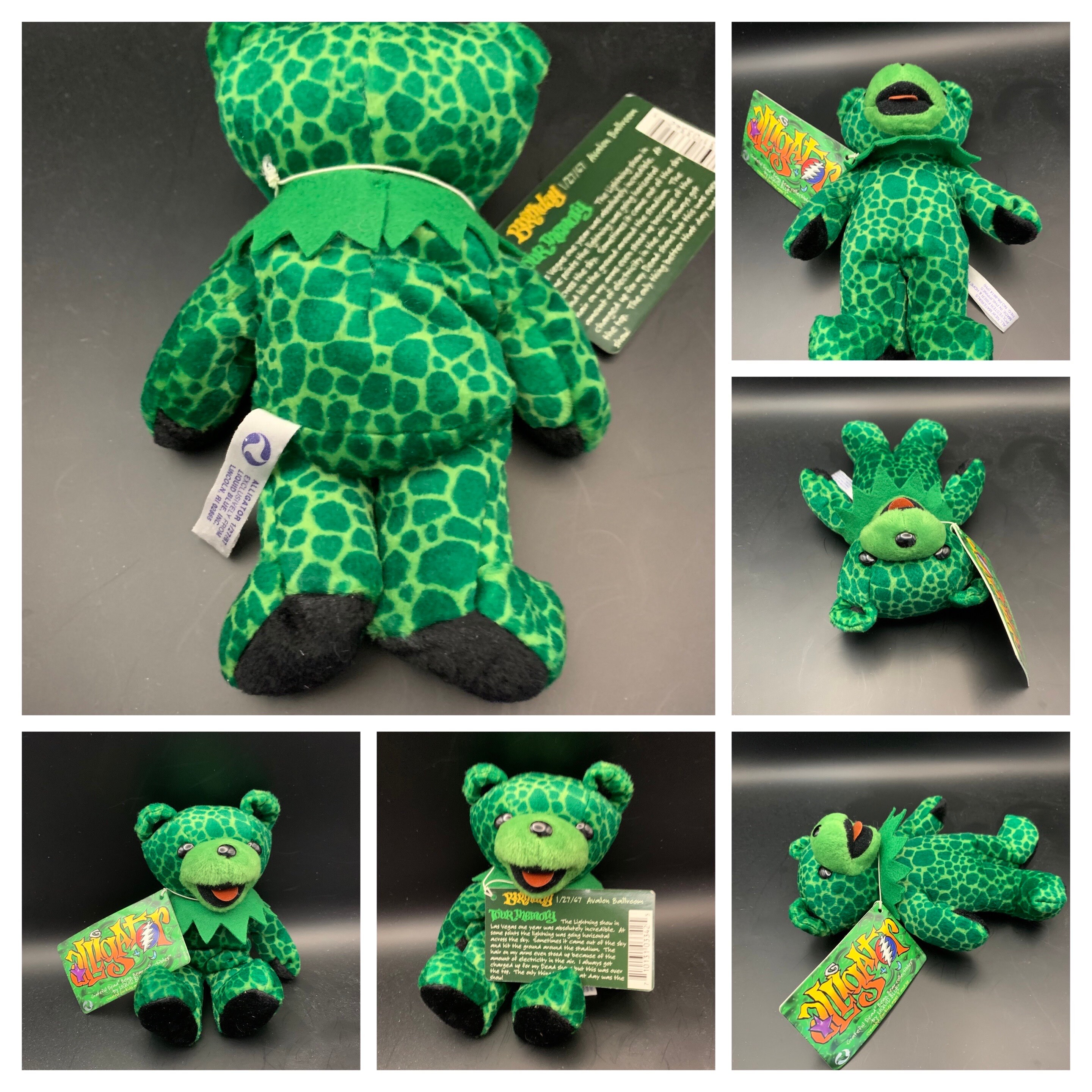 Edition 5 Grateful Dead Bean Bear Liquid Blue Aiko Alligator
