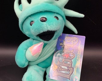 Scarlet Grateful Dead Bean Bear Collectible by Liquid Blue