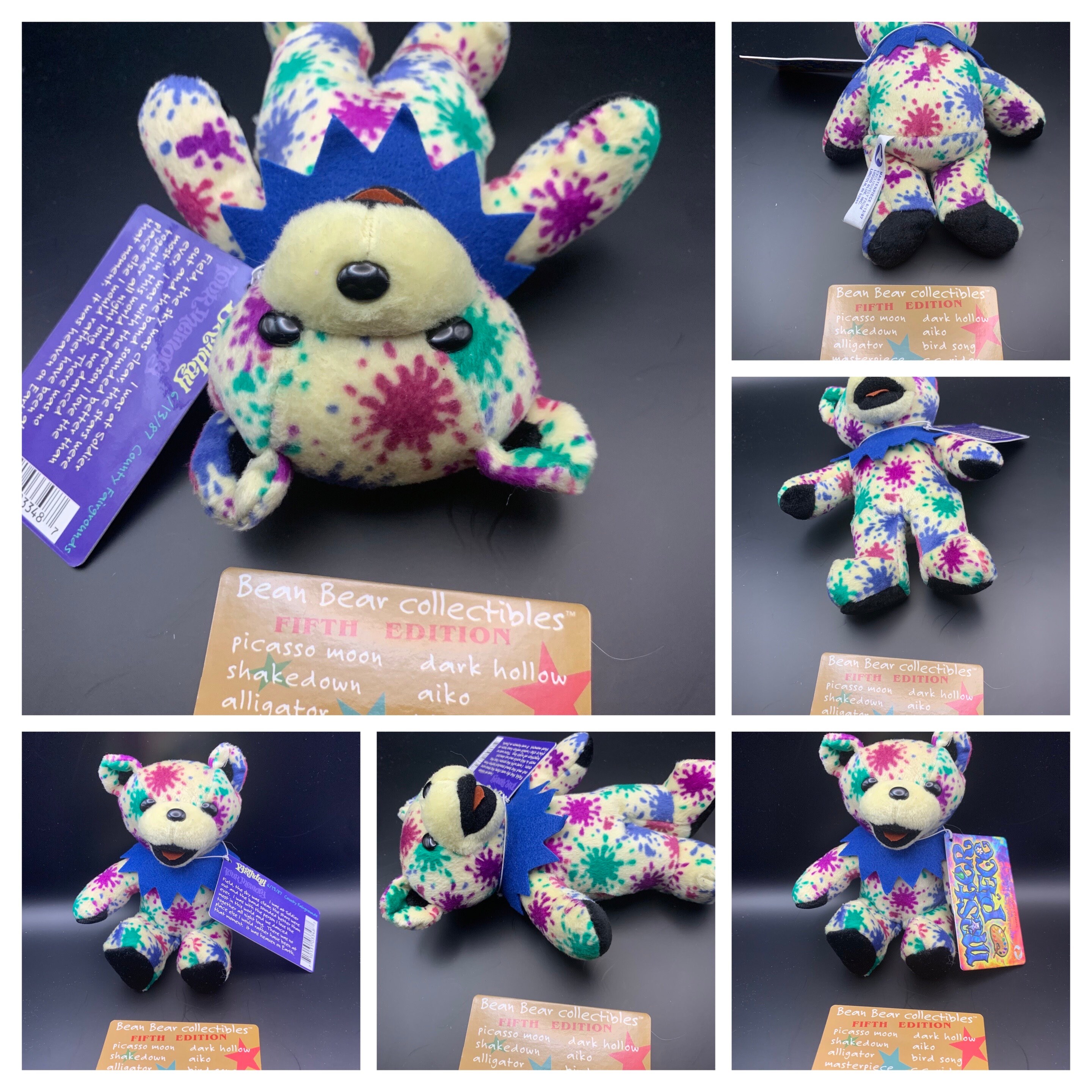 Edition 5 Grateful Dead Bean Bear Liquid Blue Aiko Alligator Edition 5 Grateful Dead Bean Bear Liquid Blue Aiko Alligator