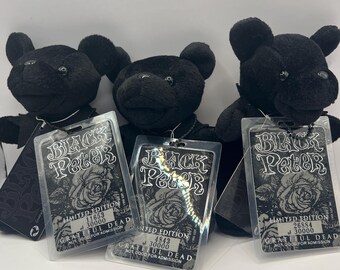 ぬいぐるみ Blackpeter;Grateful dead bear Black Peter Limited Edition Grateful Dead Bean Bear