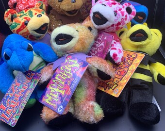 Sixth Generation Vintage Grateful Dead Plush Bear, Beanie Bear