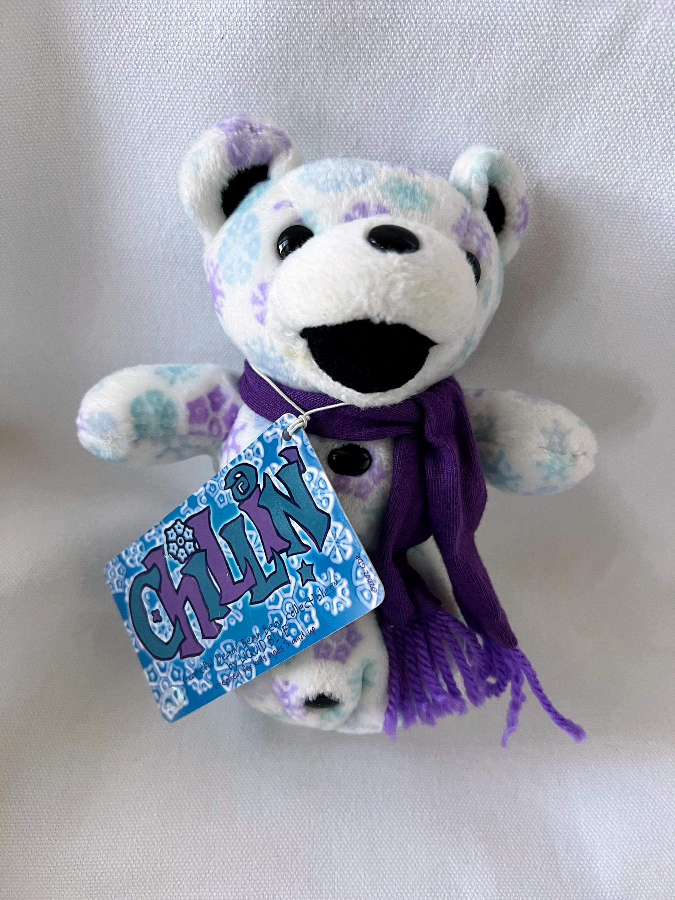 Chillin Grateful Dead Bean Bear Collectible by Liquid Blue Original Tags