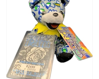 Cold Rain Limited Edition Grateful Dead Bean Bear Collectible by Liquid Blue Original Tags