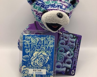 Poppa Bear Limited Edition Grateful Dead Bean Bear Collectible by Liquid Blue Original Tags 09785 or 09787 or 09788