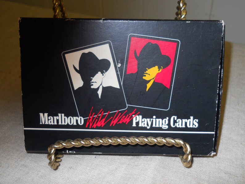 Marlboro Wild West Playing Cards Set Of 2 Decks Philip Morris Etsy