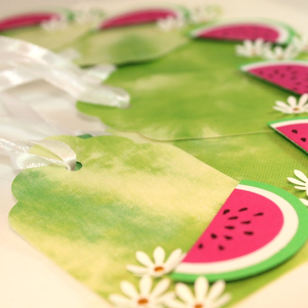 Reserved for Becca - Set of 6 - Watermelon Gift Tags