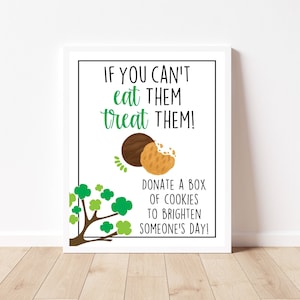 Girl Scout Cookie Donation Printable Sign, Girl Scout Cookie Sale Sign, Girl Scout Cookie Printable, 8x10 Digital File