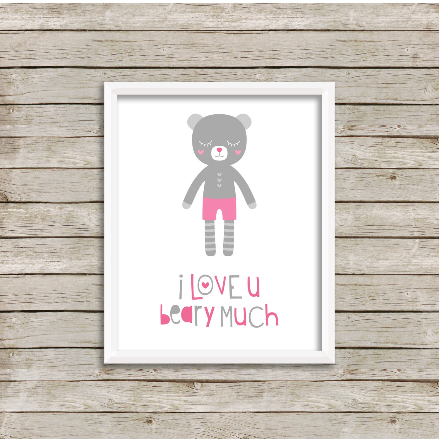 I Love You Beary Much Baby Girl Nursery Baby Boy Nursery Etsy
