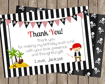 Pirate Birthday Thank You Card