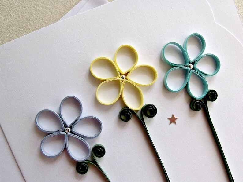 Handmade Paper Quilled Friendship Greeting Card Friends Etsy