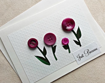 handmade iris fold all occasion friendship card – just because