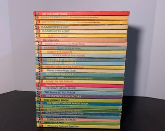 Walt Disney&#39;s Wonderful World of Reading Books 1970’s and 80’s Sold Individually - Vintage Children&#39;s Hardcover Books
