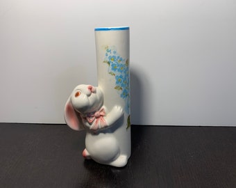 Vintage Weiss for FTDA Ceramic Bunny Rabbit Bud Vase - Spring/Easter Decor