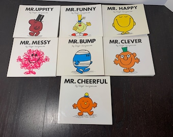 Mr Men Paperback Books by Roger Hargreaves 1990 to 2002 - Choose From Drop Down Menu - Vintage Children's Small Softcover Books