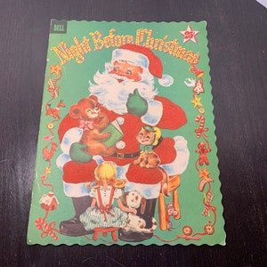 The Night Before Christmas by Clement C. Moore, Published by Dell Publishing Company, Copyright 1952 - Children’s Paperback Book