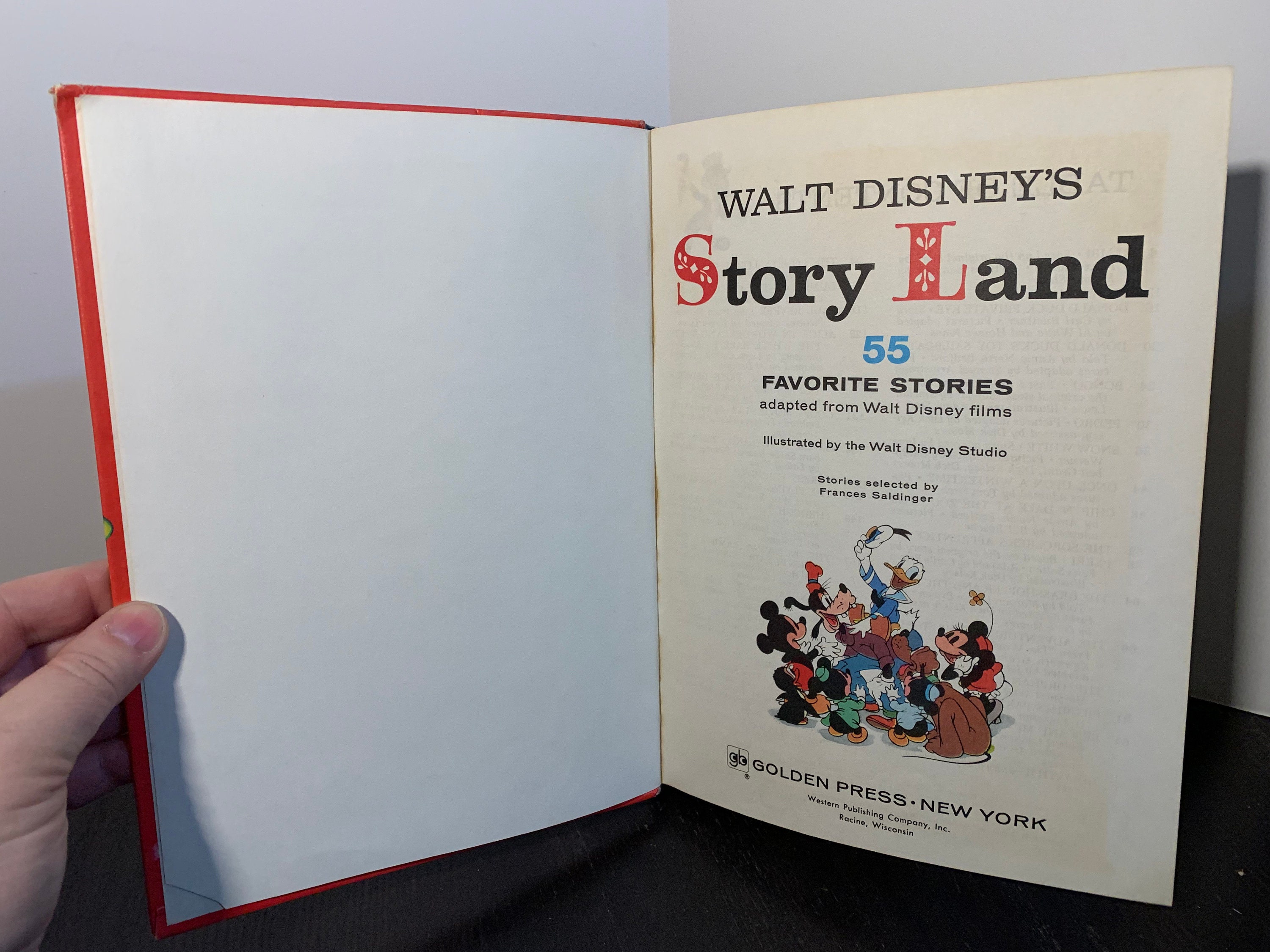 Walt Disney's Story Land 55 Favorite Stories Copyright 1962