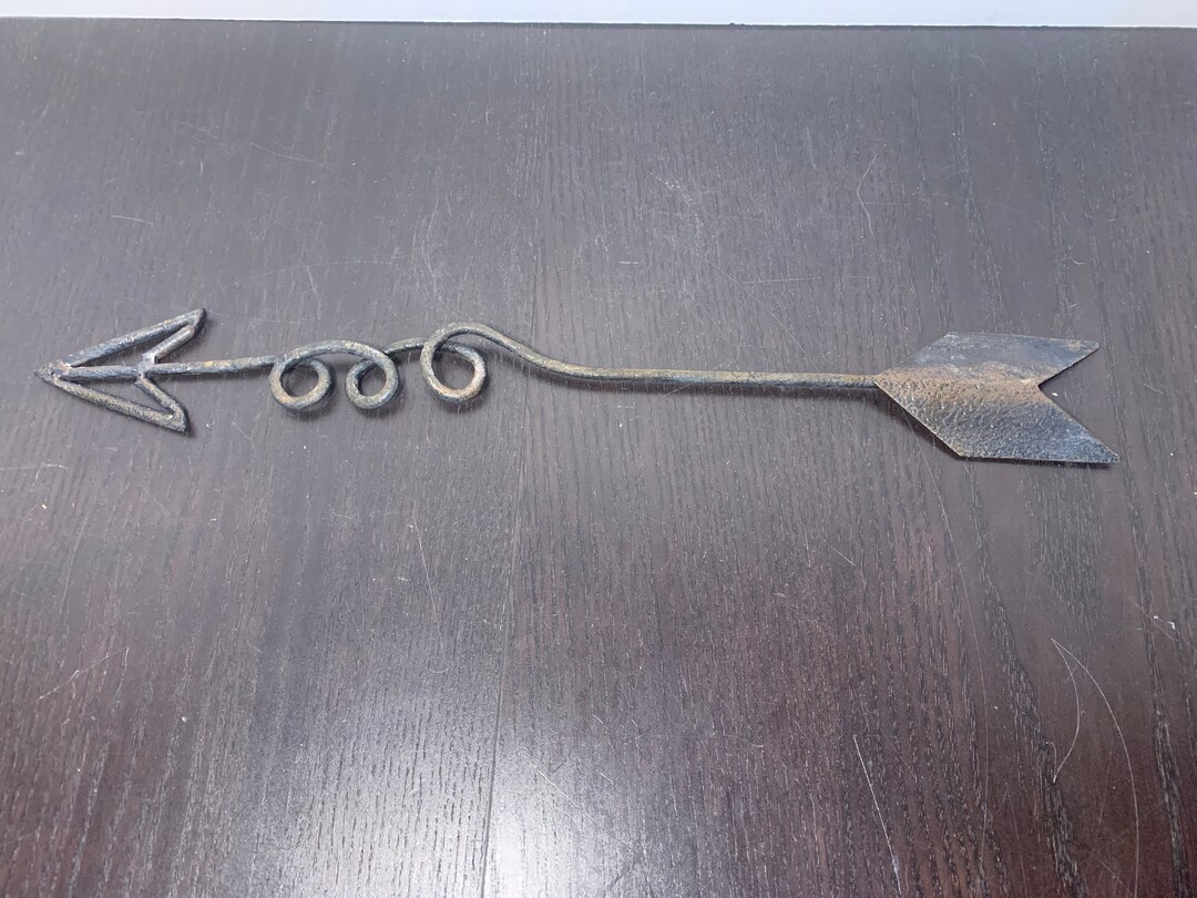 Black Cast Iron/metal Arrow Wall Decor Etsy