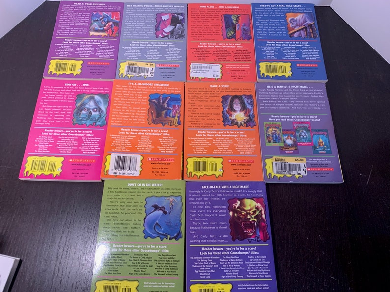 Goosebumps Books by R L Stein 1990s Cover Reprints Young - Etsy