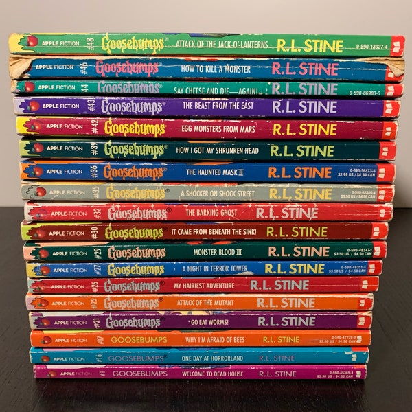 Goosebumps Books by R L Stein - Original Cover Printings 1990s - Young Adult Horror Books - Choose From Drop Down Menu