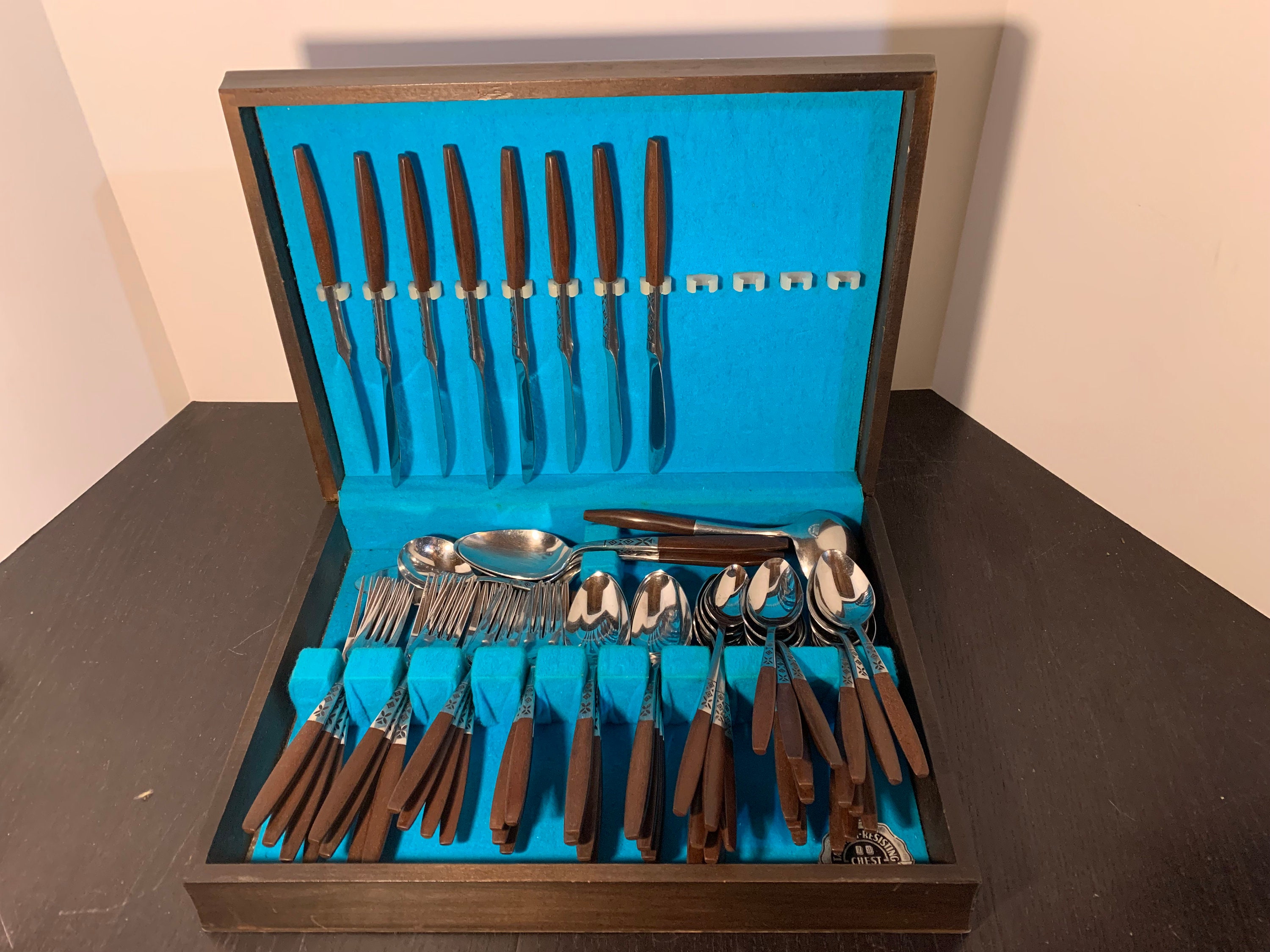 Vintage Ekco Eterna EKS5 Stainless Steel and Brown Composite