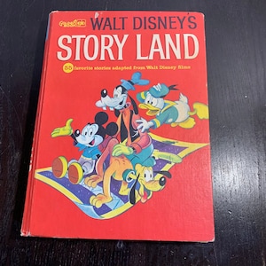 Walt Disney’s Story Land 55 Favorite Stories Copyright 1962 - Golden Book - Vintage Children&#39;s Hardcover Book