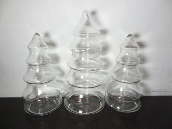 Vintage Anchor Hocking Clear Glass Christmas Tree Shaped Etsy image 0 - Vintage Anchor Hocking Clear Glass Christmas Tree Shaped Etsy