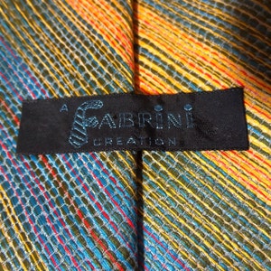 Vintage Men's Fabrini Multi Colored Striped Necktie - Etsy