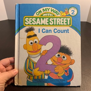 On My Way with Sesame Street - I Can Count - Volume 2 - Featuring Jim Henson&#39;s Sesame Street Muppets - Vintage Children&#39;s Hardcover Book