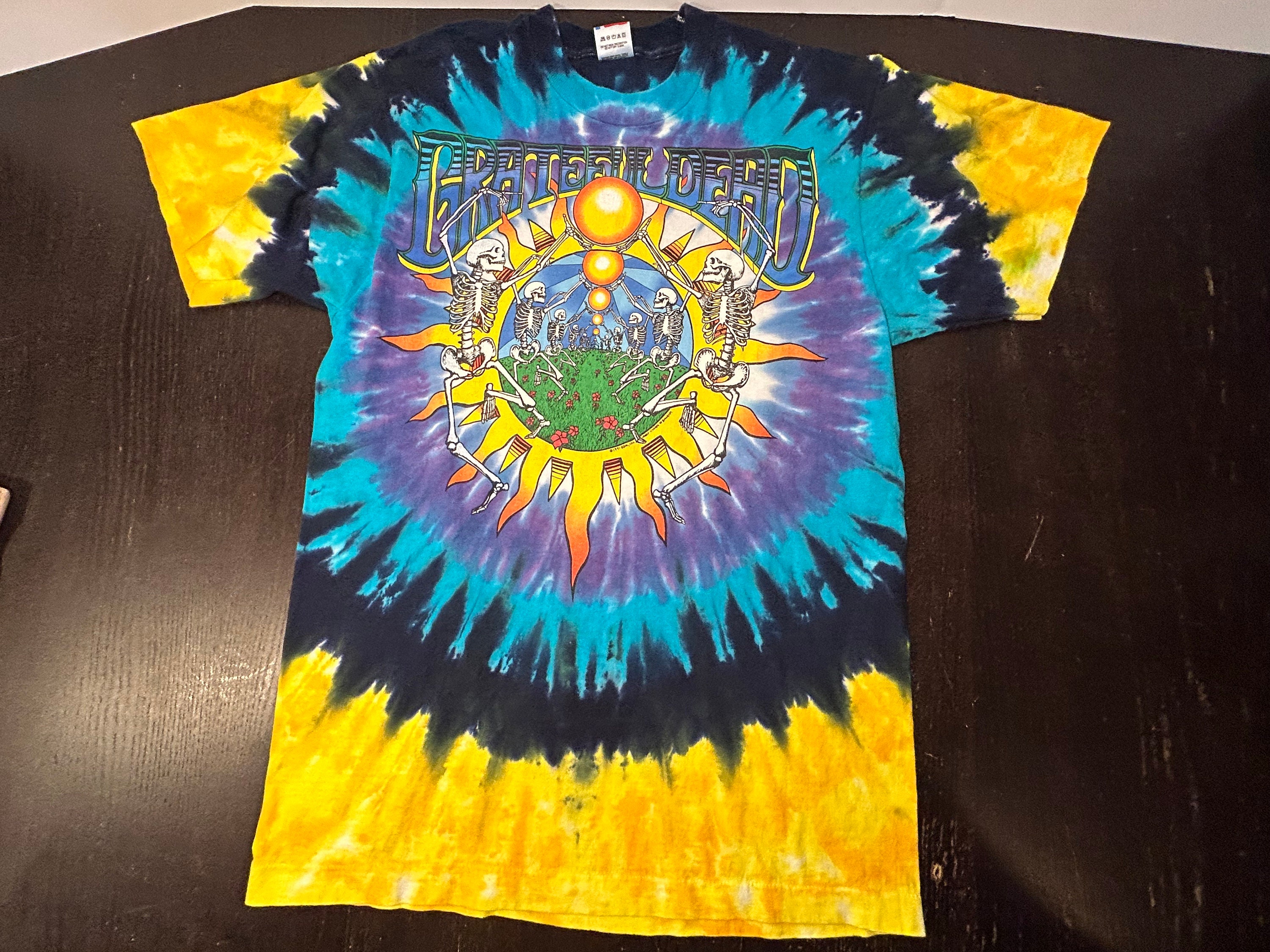 Vintage Grateful Dead Summer Tour 1991 Tie Dye T-shirt David Opie
