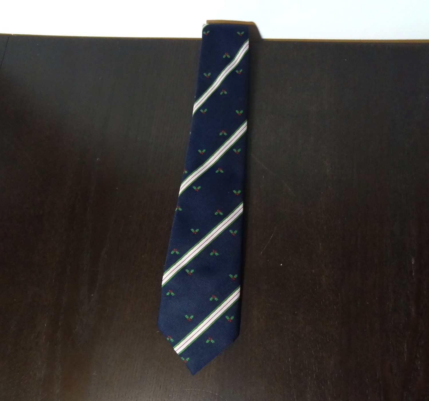 Retro Bourbon Neck Tie - Navy + Gray