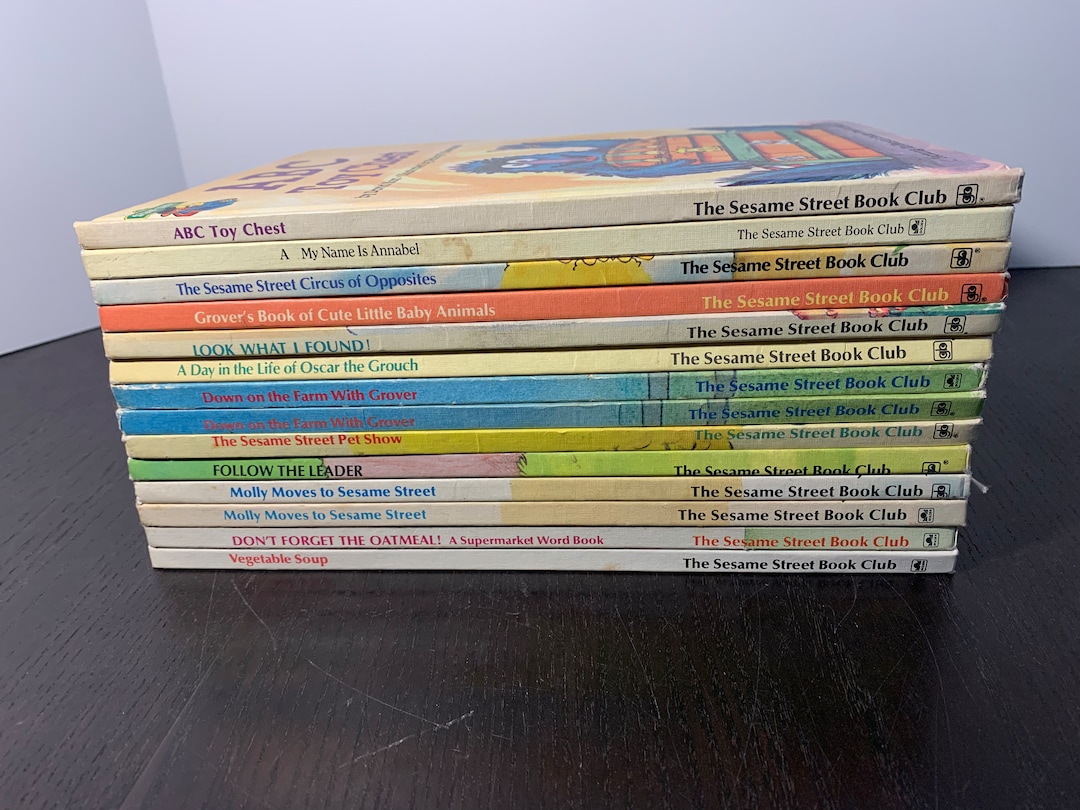 Sesame Street Book Club Books, Featuring Jim Henson's Muppets 1970s ...