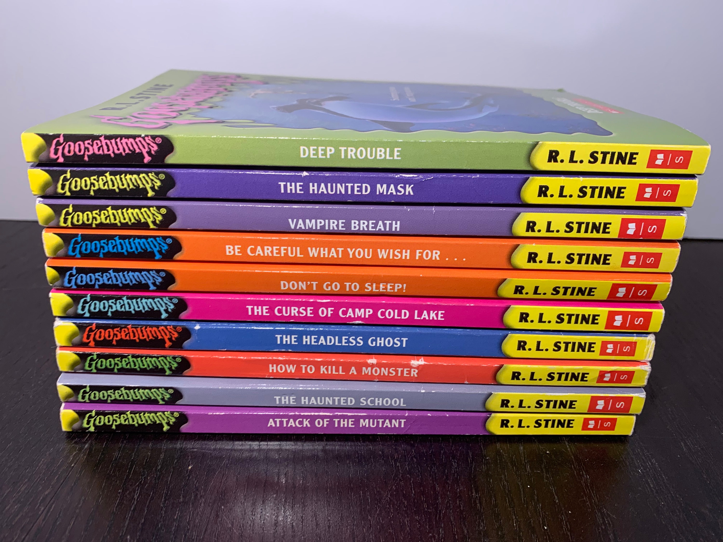 2021 new Lot of 7 Goosebumps Paperback Books R L Stine Vintage 1992
