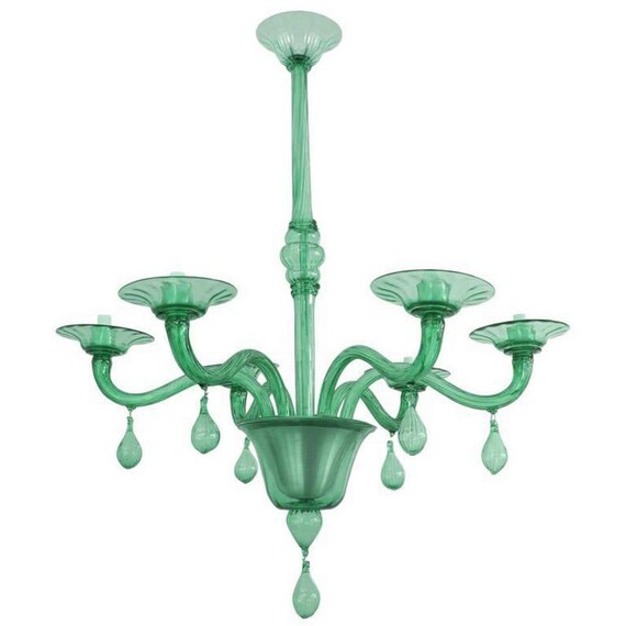 Murano Glass Chandeliers Venice Italy 6 Arms 70 cm Diameter Murano Glass Chandeliers Venice Italy 6 Arms 70 cm Diameter