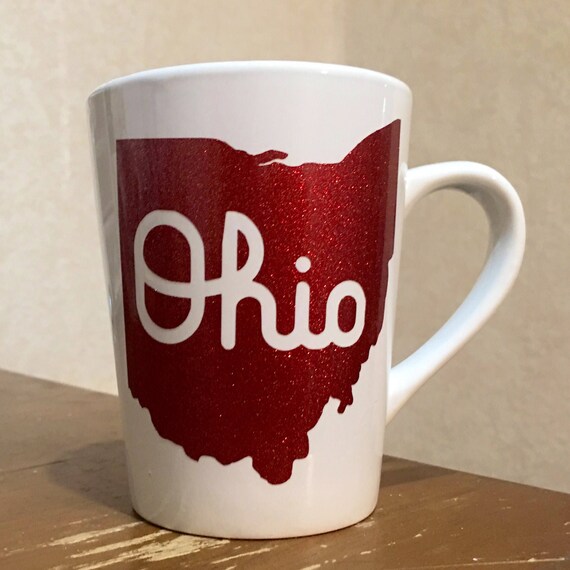 Travel Mug Tumbler with Handle-Red Ohio State University 16 oz