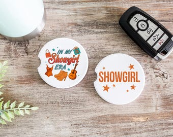 Showgirl Era Ceramic Car Coaster Set | Music Gift