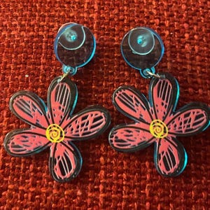 Flower earrings