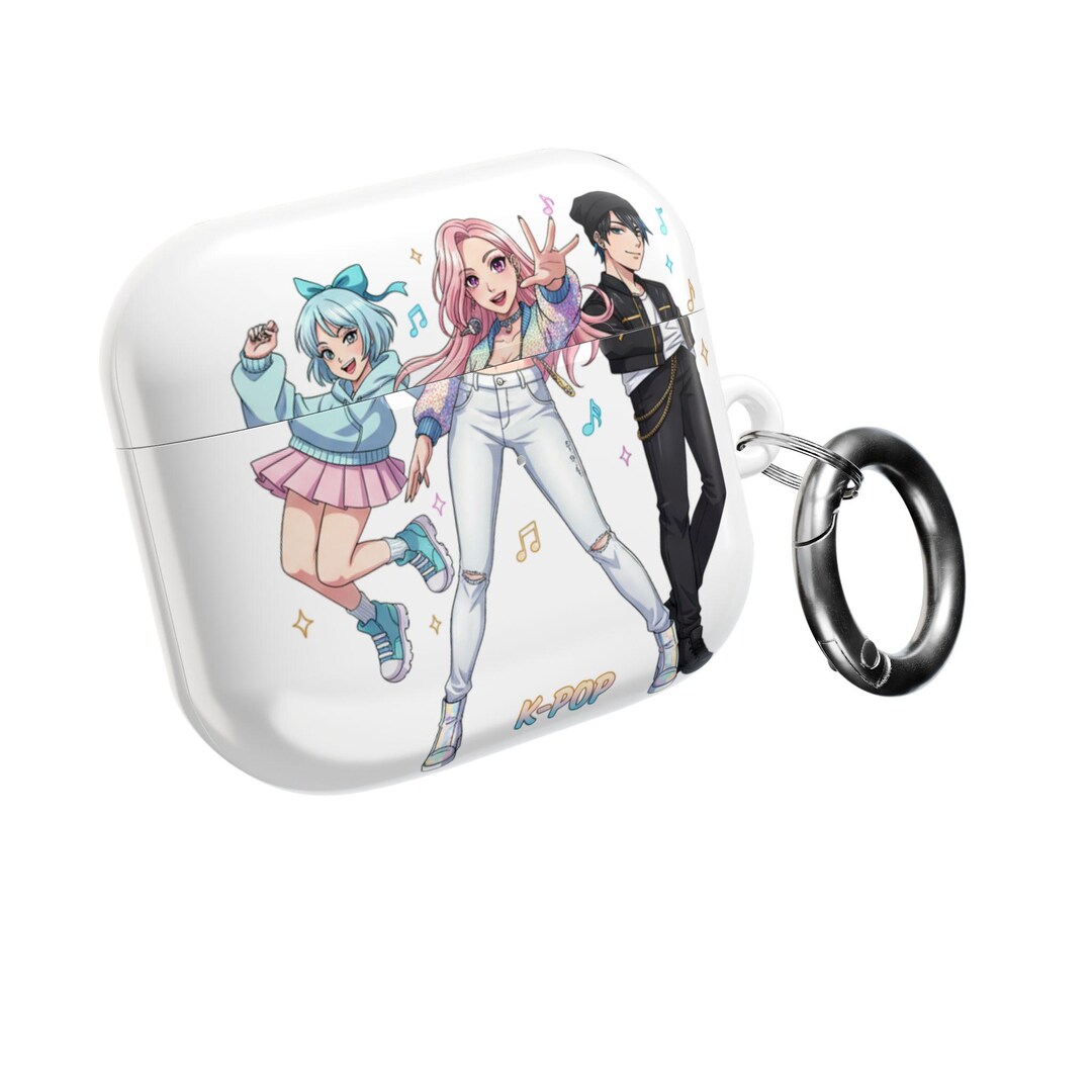 K-pop Idol Trio AirPod Case Anime Music Fan Protection (carabiner ...