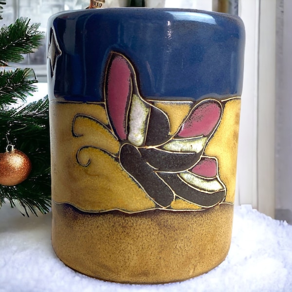Design by Mara Mexico Butterfly Stoneware Mug 16 oz. Great Glaze Lovely Gift