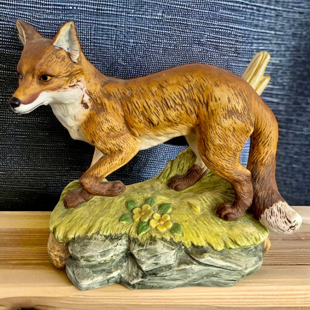 Andrea by Sadek Porcelain red Fox Figurine 5618 - Etsy