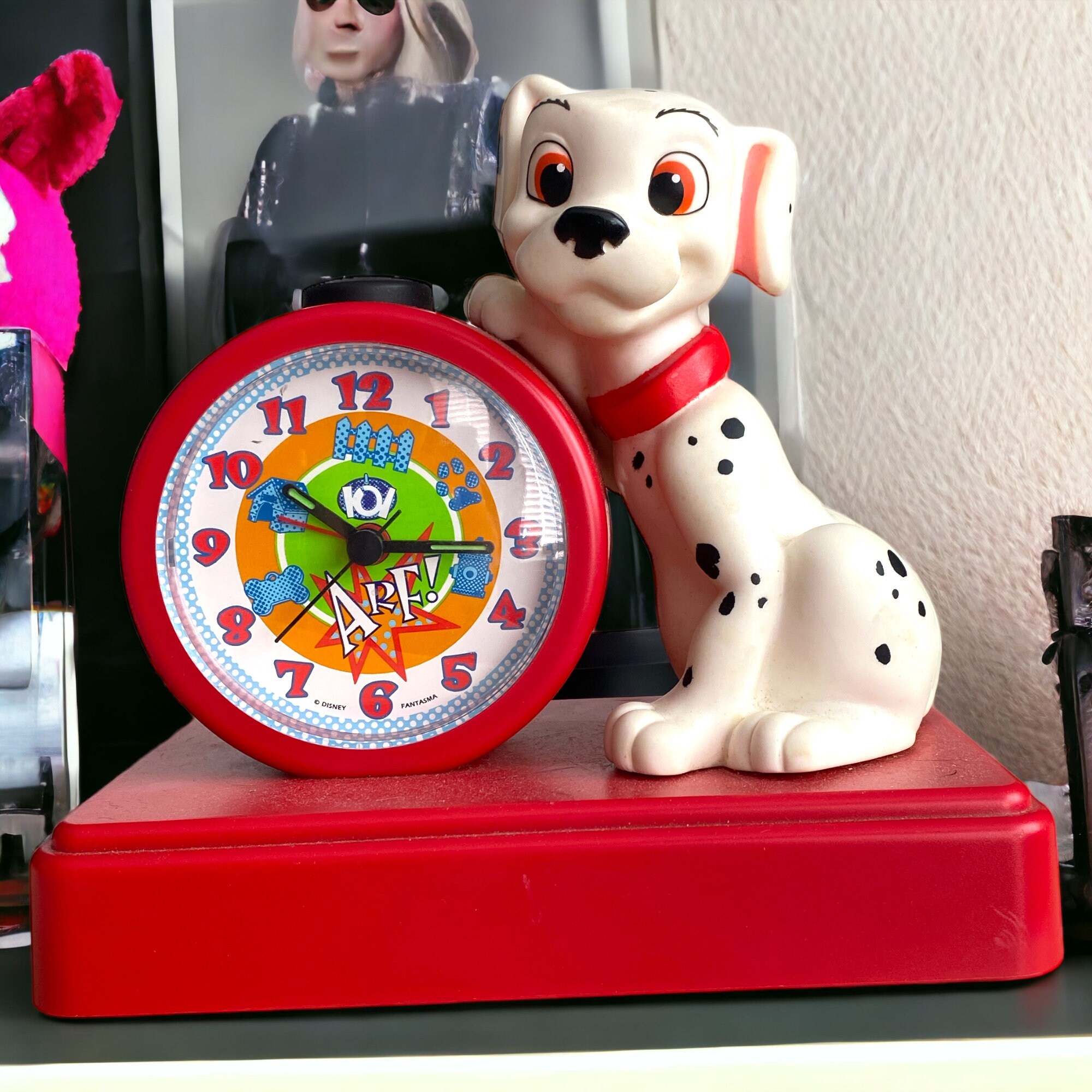 Disney 101 Dalmatians Barking Alarm Clock Fantasma Dog Vintage Etsy