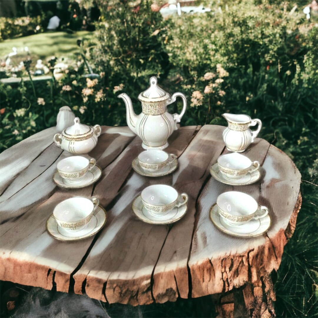 Seyei Fine China 1030 TEA SET Place Setting for 6 15 Pieces Etsy