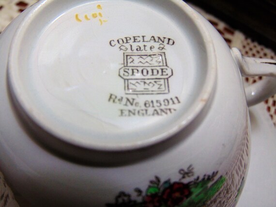 Copeland Spode England Cup and Saucer 