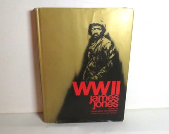 1975 WWII James Jones First Edition Grosset & Dunlap NY Graphics by Art Weithas