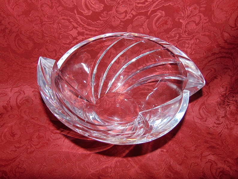 Lenox 10 Heavy Oblong Crystal Bowl Discontinued Etsy