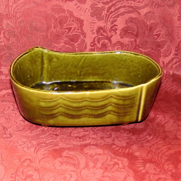 Vintage Planter Ungemach Pottery aka UPCO Mid Century Olive Green